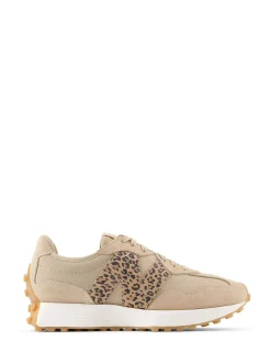 Tan/Leopard Print - New Balance 327 - Sneakers
