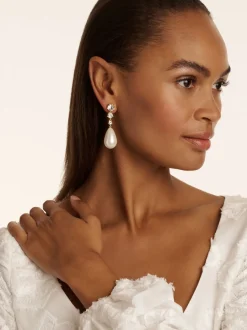 Ted Baker Pearsti: Opvallende oorbellen met kristallen kralen en hangers