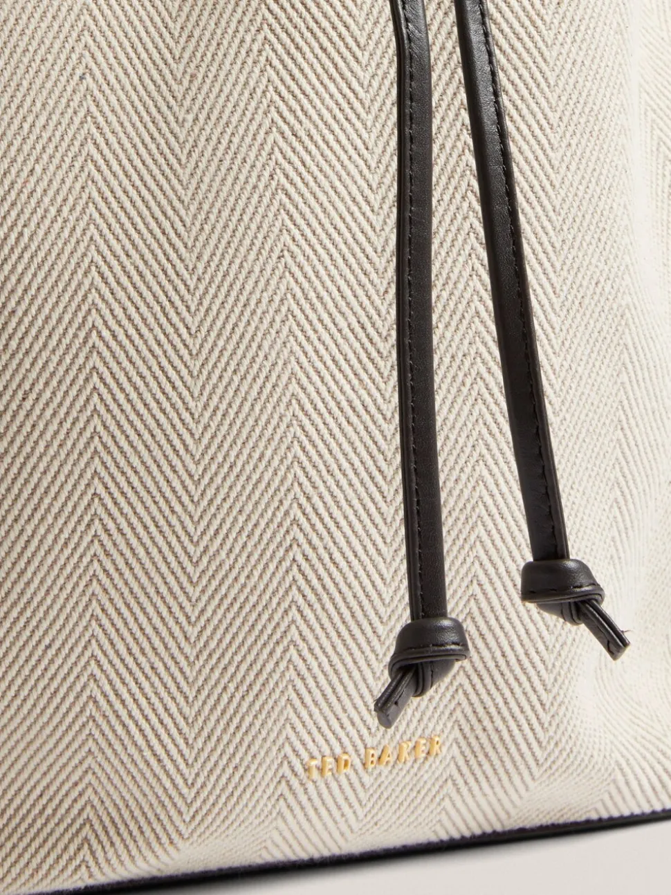 Ted Baker Tashah Detail Canvas Herringbon 100% Cotton Belt