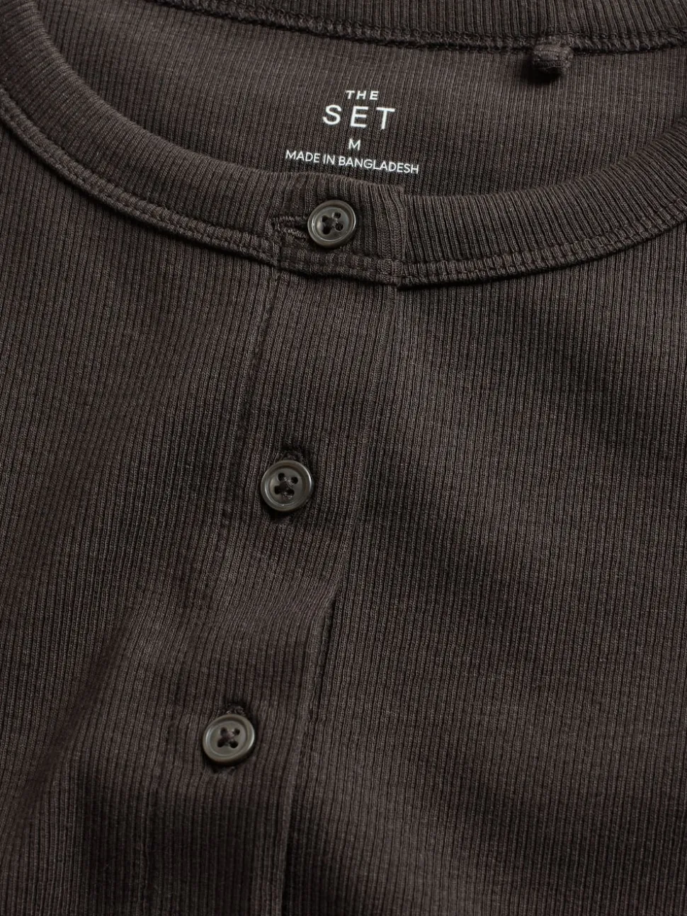 The Set 3 Pack Button Through Ribbed Vests