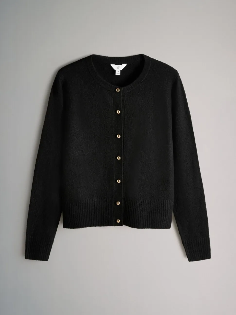 The Set 2 Pack Gold Button Knitted Cardigans With Wool
