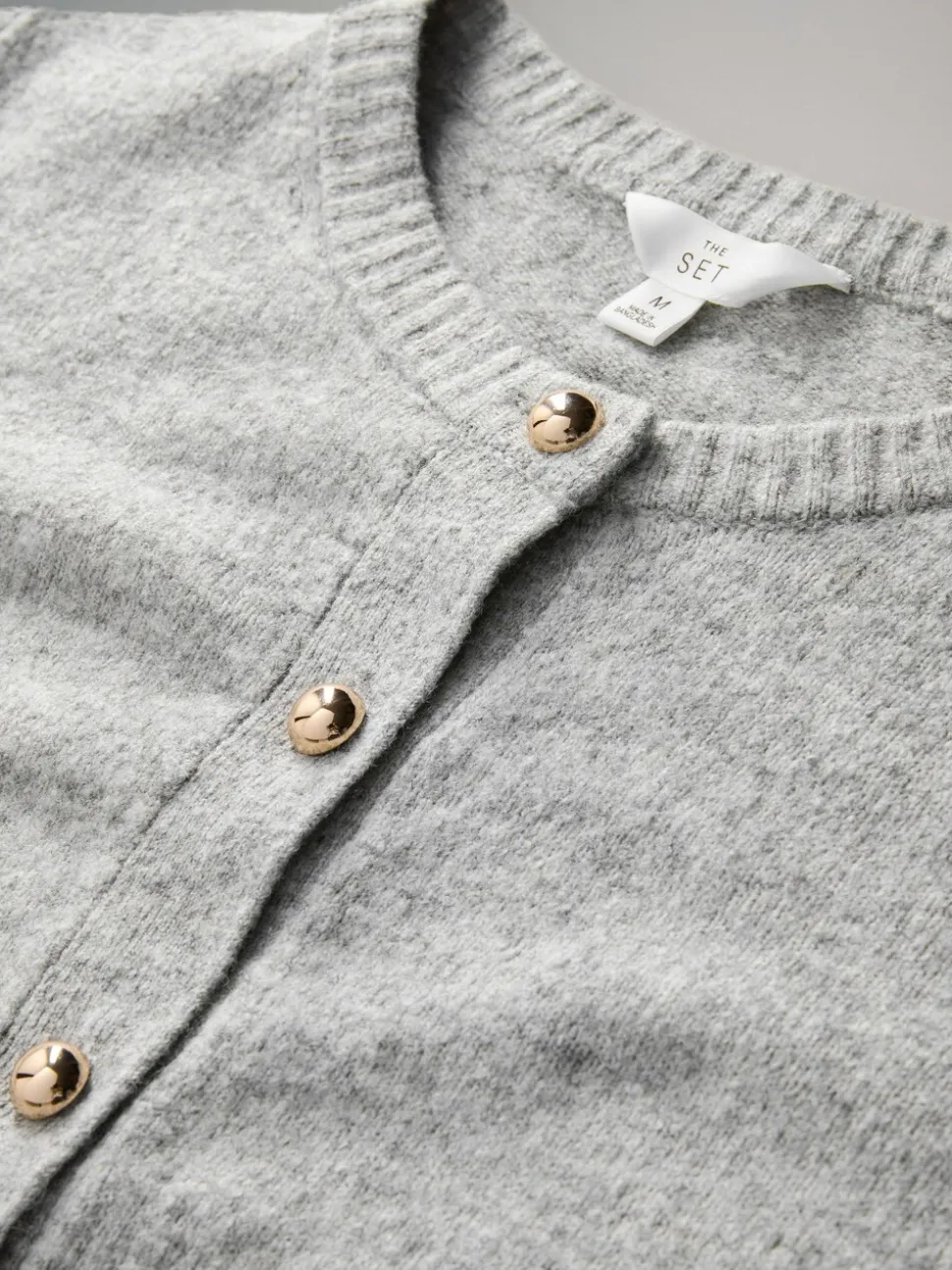 The Set 2 Pack Gold Button Knitted Cardigans With Wool
