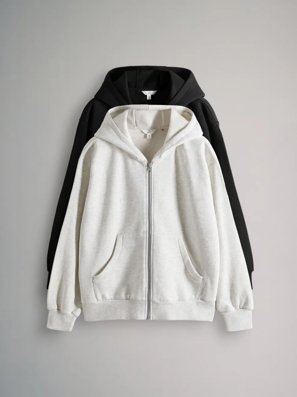 The Set 2 Pack Hoodies met deelbare rits