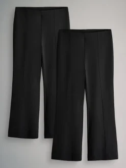 The Set 2 Pack Ponte broek met wijde pijpen