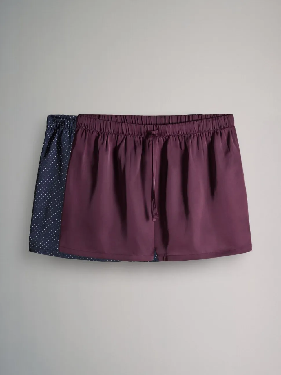The Set 2 Pack Satin Pyjamas Shorts