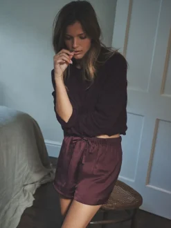 The Set 2 Pack Satin Pyjamas Shorts
