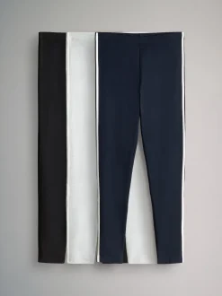 The Set 3 Pack Side Stripe Leggings