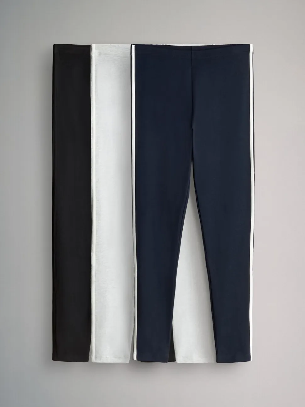 The Set 3 Pack Side Stripe Leggings