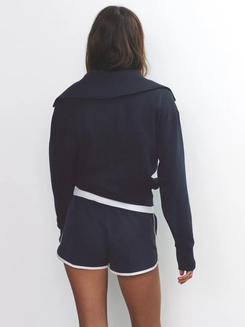 The Set 2 Pack Trophy Neck Long Sleeve Sweat Tops
