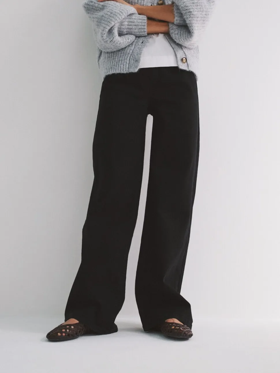 The Set 2 Pack Wide Leg Denim Jeggings