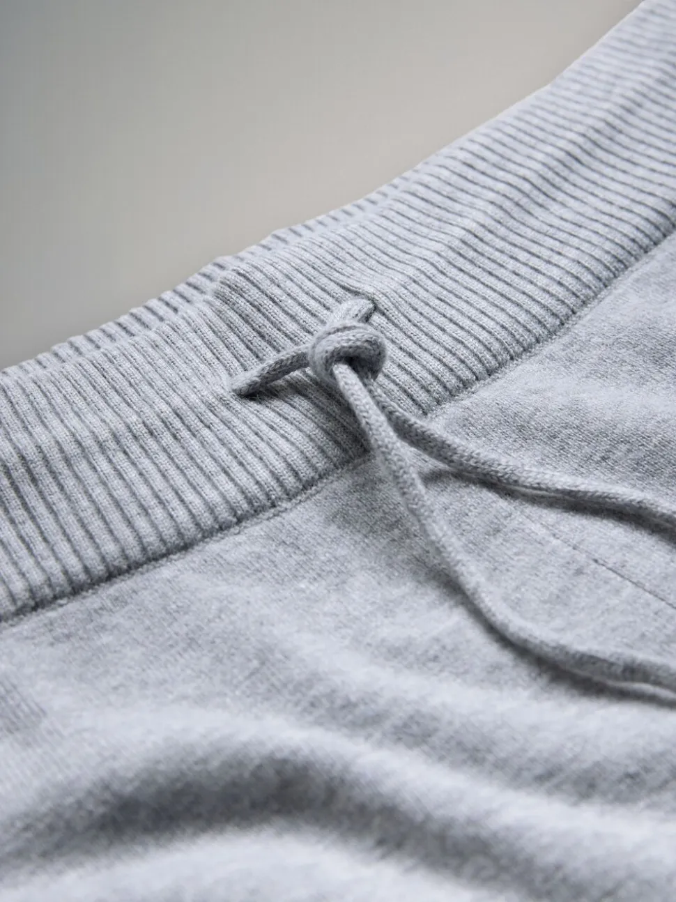 The Set Knitted Ribbed Hoodie and Wide Leg Trouser Co-ord