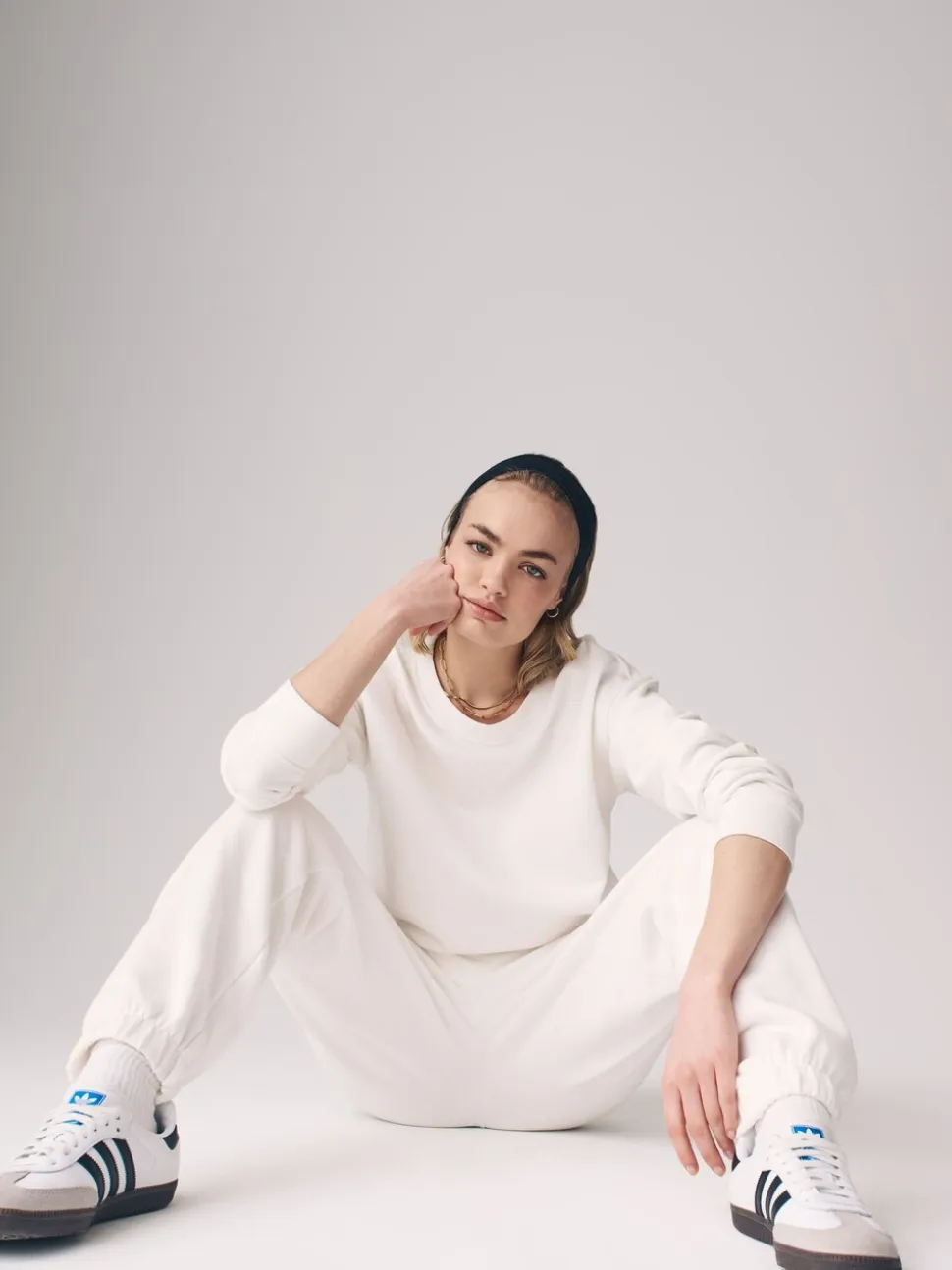 The Set set van 2 sweatshirts met ronde hals