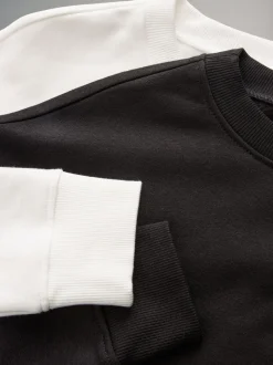 The Set set van 2 sweatshirts met ronde hals