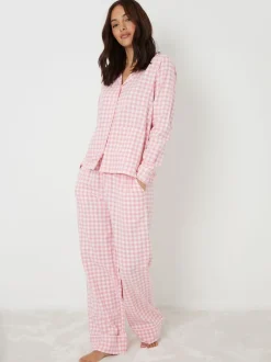 Threadbare Check Long Sleeve Pyjamas Set