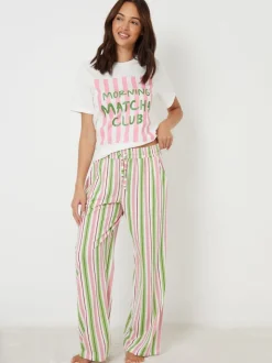Threadbare Graphic Print Short Sleeve Pyjamas Set
