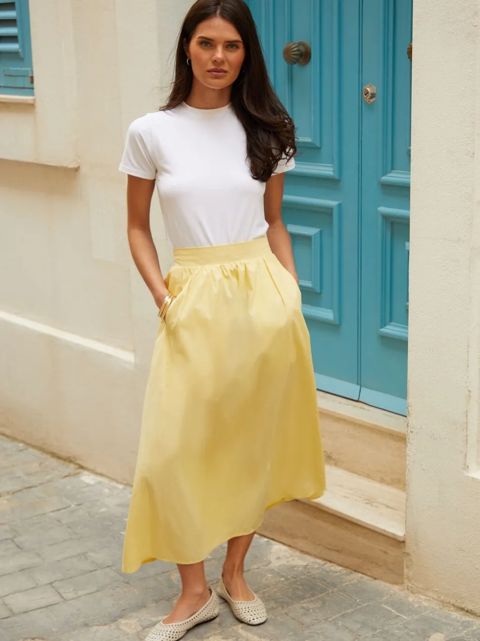 Threadbare Midi rok met zakken