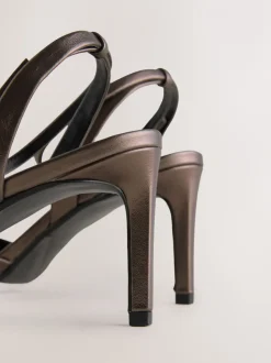 Tin - Premium leren sandalen met peeptoe en hak