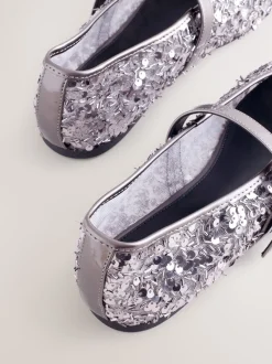 Tinkleurig met lovertjes - Mary Jane-schoenen met versierde pailletten van Forever Comfort®