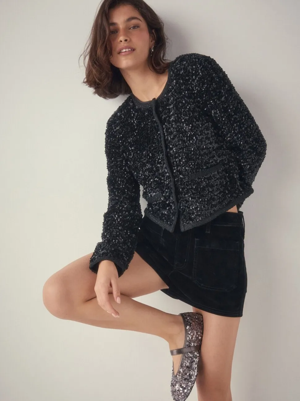 Tinkleurig met lovertjes - Mary Jane-schoenen met versierde pailletten van Forever Comfort®