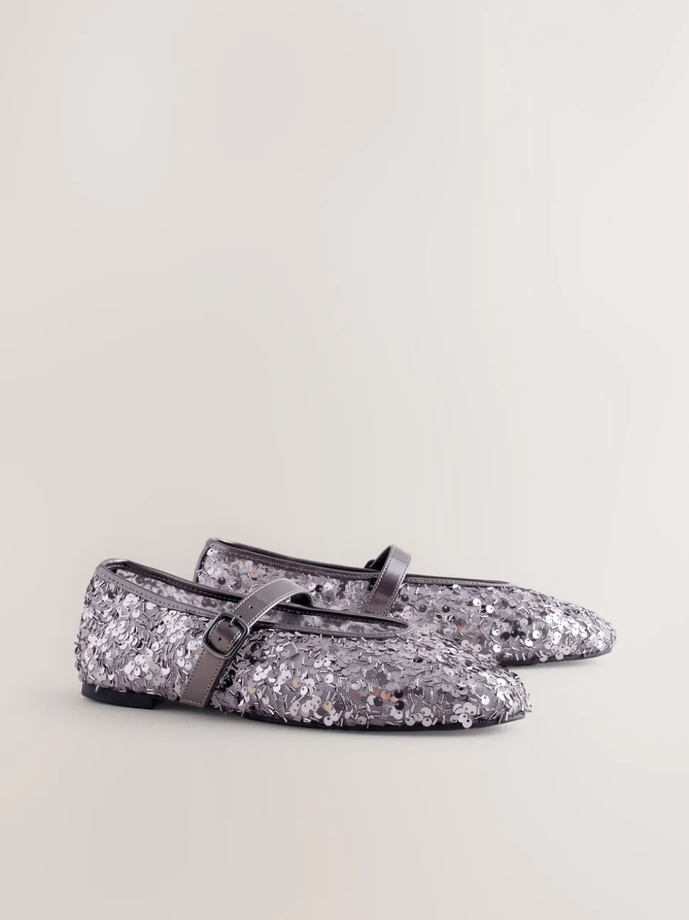 Tinkleurig met lovertjes - Mary Jane-schoenen met versierde pailletten van Forever Comfort®