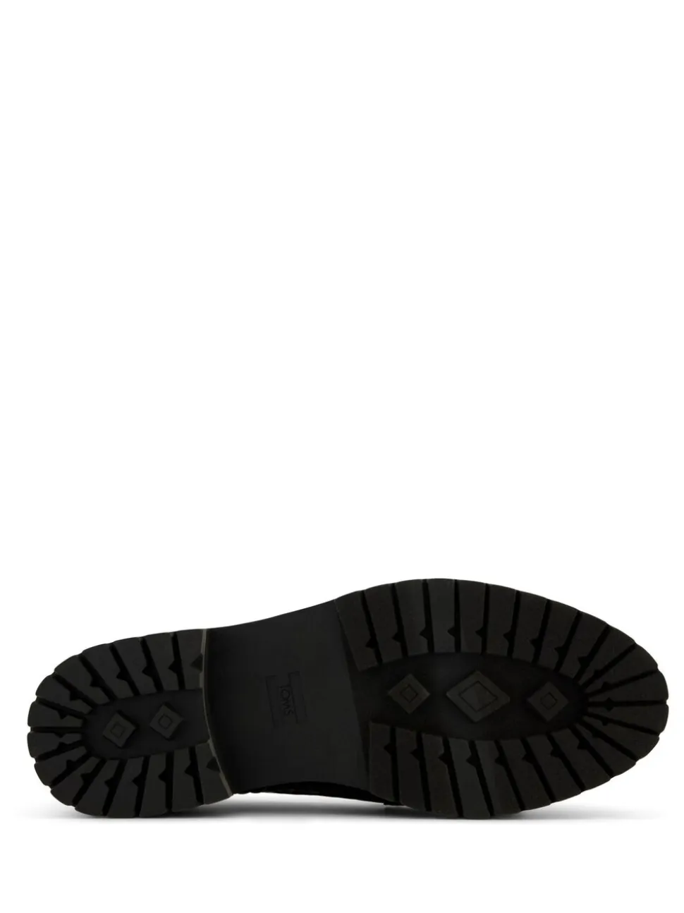 TOMS Cara Loafers in Black Woven PU with Tassel