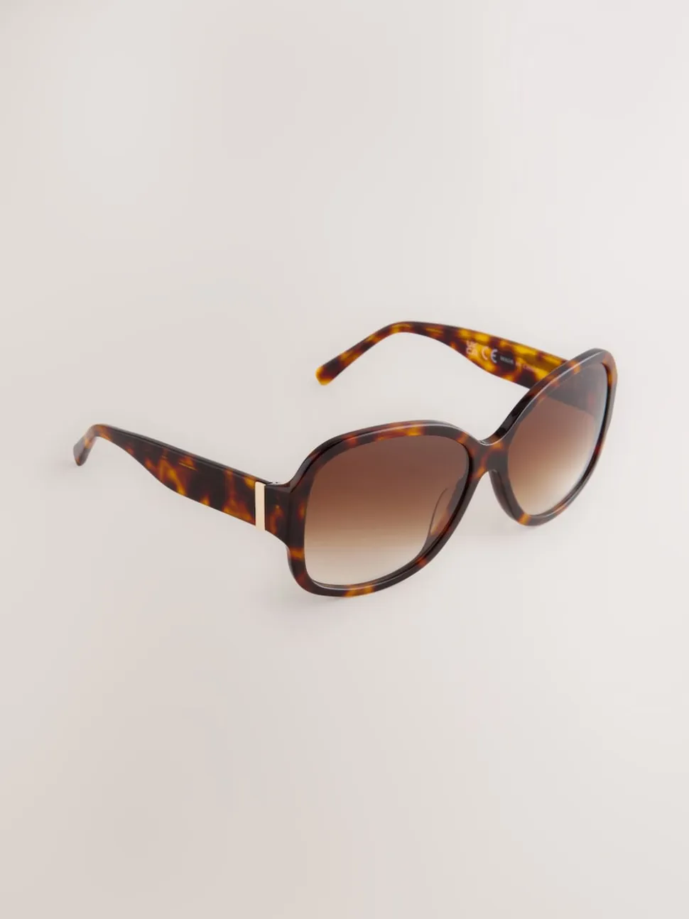 Tortoise bruin - Acetate Wrap Sunglasses
