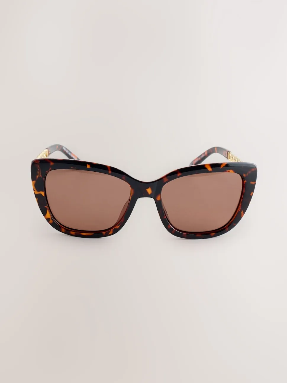 Tortoise bruin - Chain Arm Sunglasses