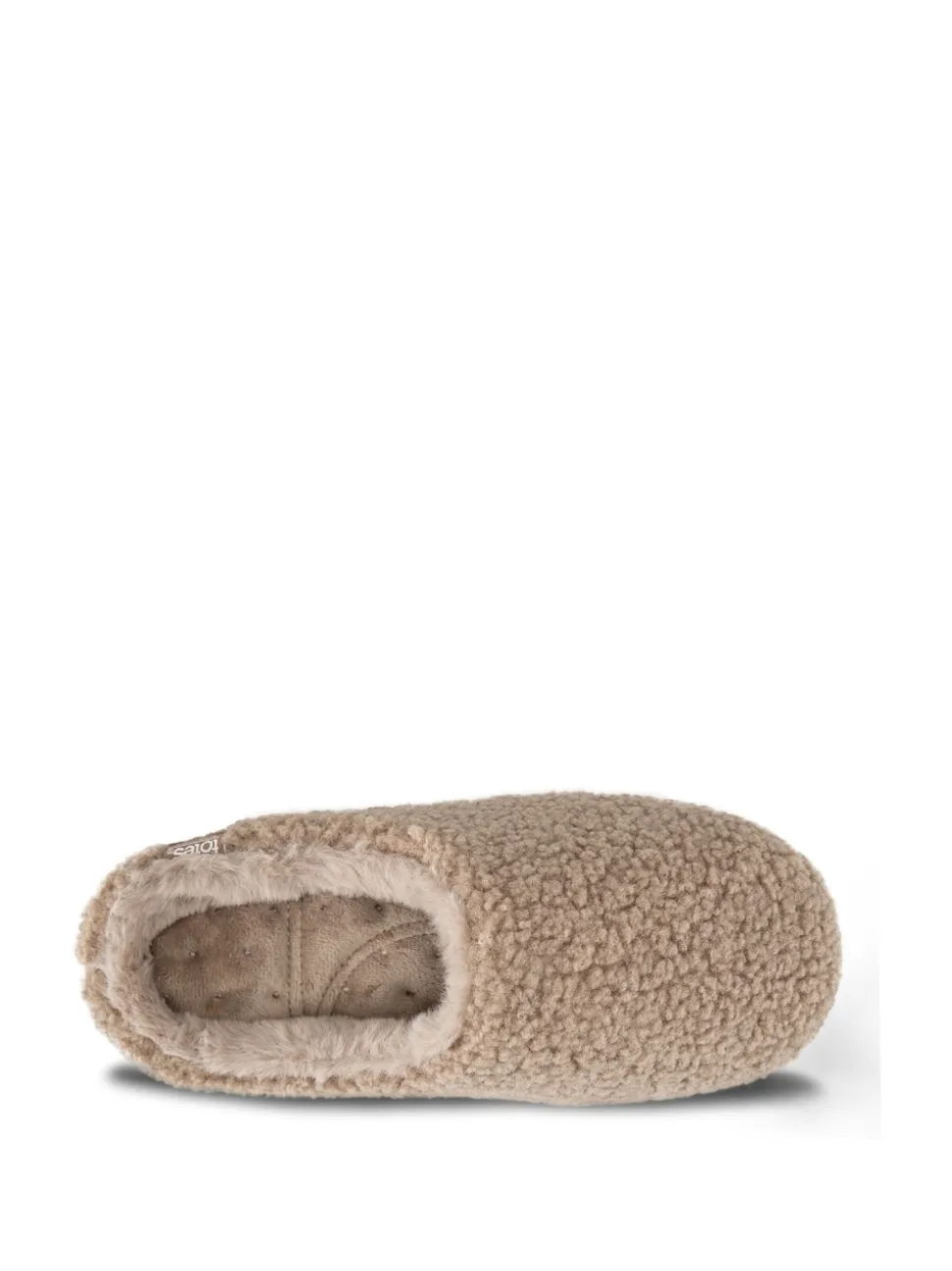 Totes Isotoner Ladies Borg Swept Back Mules