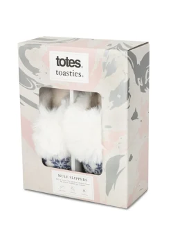 Totes Toasties Ladies Fair Isle Knit Mule Slippers