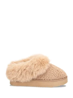 Totes Toasties Ladies Icon Textured Mules with Chunky Sole
