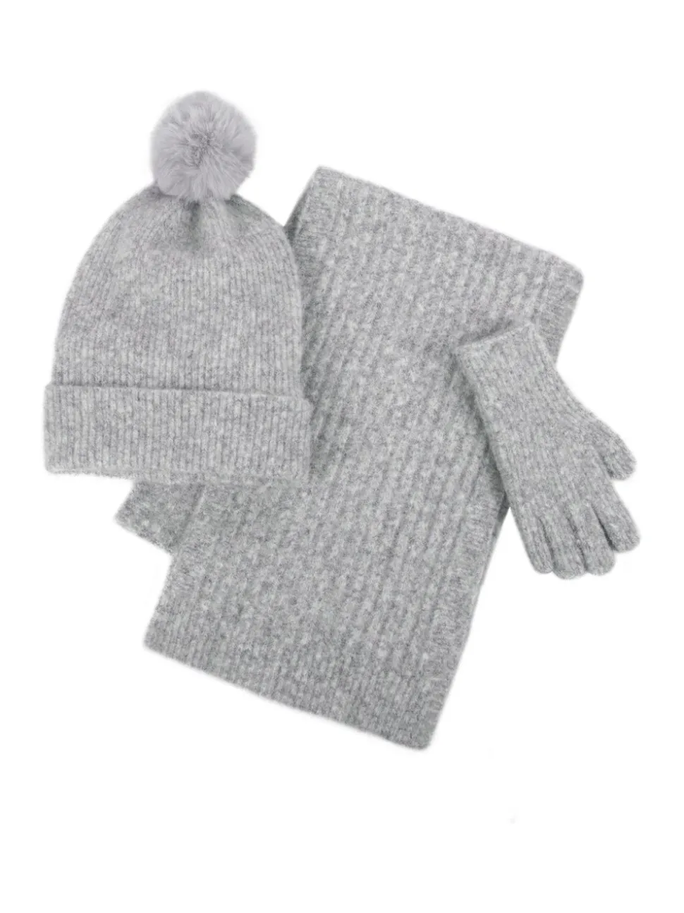 Totes Toasties Ladies Knitted Hat Scarf and Gloves Gift Set