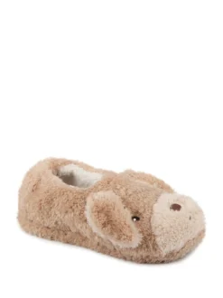 Totes Toasties Ladies Novelty Dog Full Back Slippers