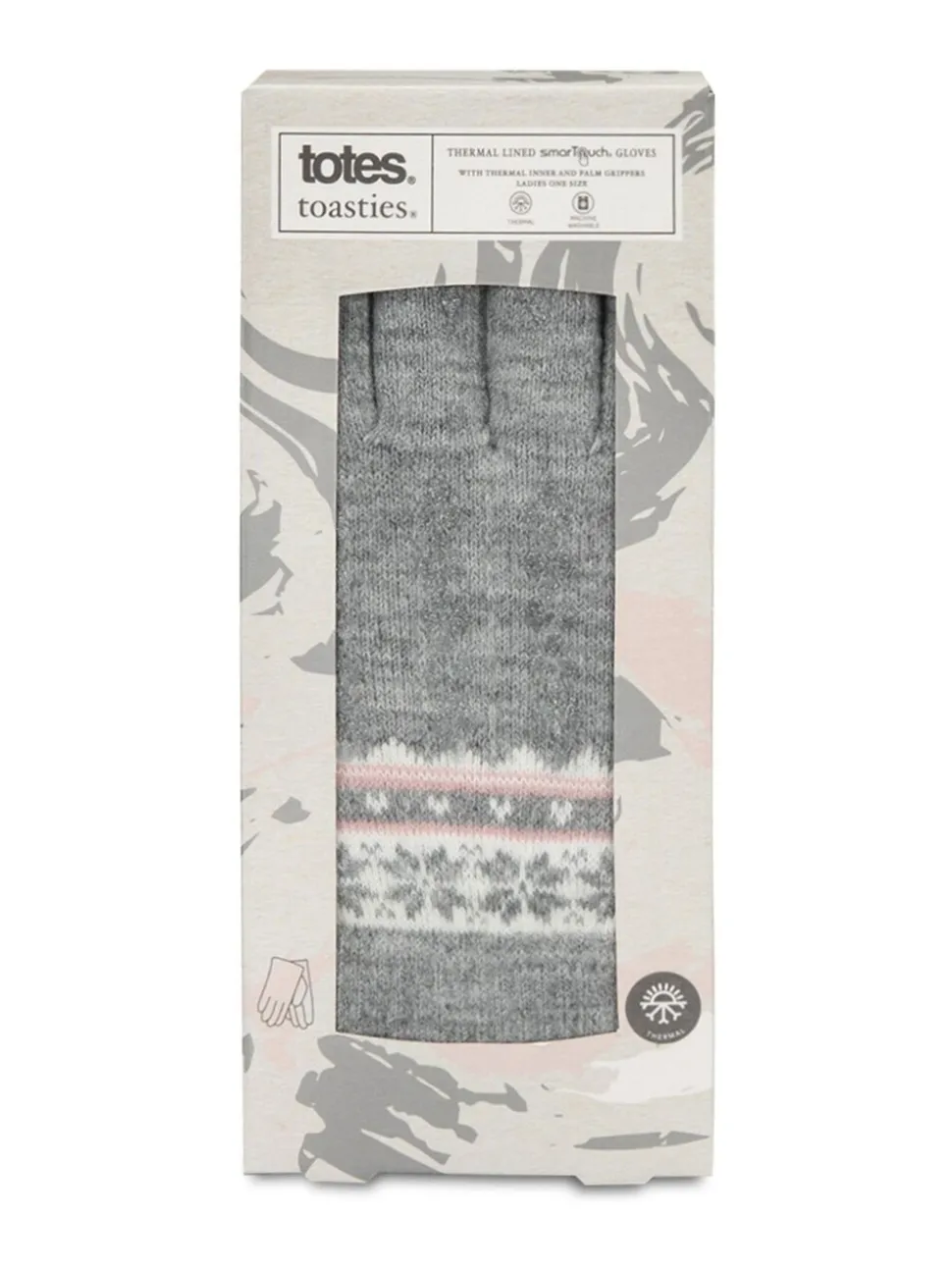Totes Toasties Ladies Stretch Knitted SmarTouch Gloves