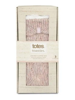 Totes Toasties Ladies Texture Slipper Socks