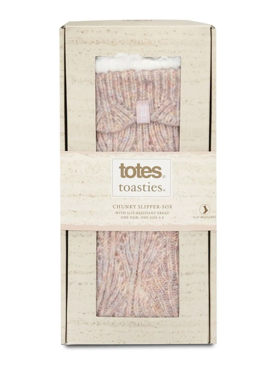 Totes Toasties Ladies Texture Slipper Socks