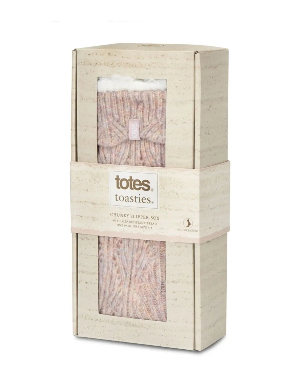 Totes Toasties Ladies Texture Slipper Socks