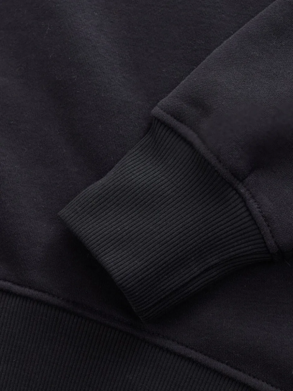Ultiem zwart - Supersoft Peached Essentials sweatshirt met ronde hals en naaddetail