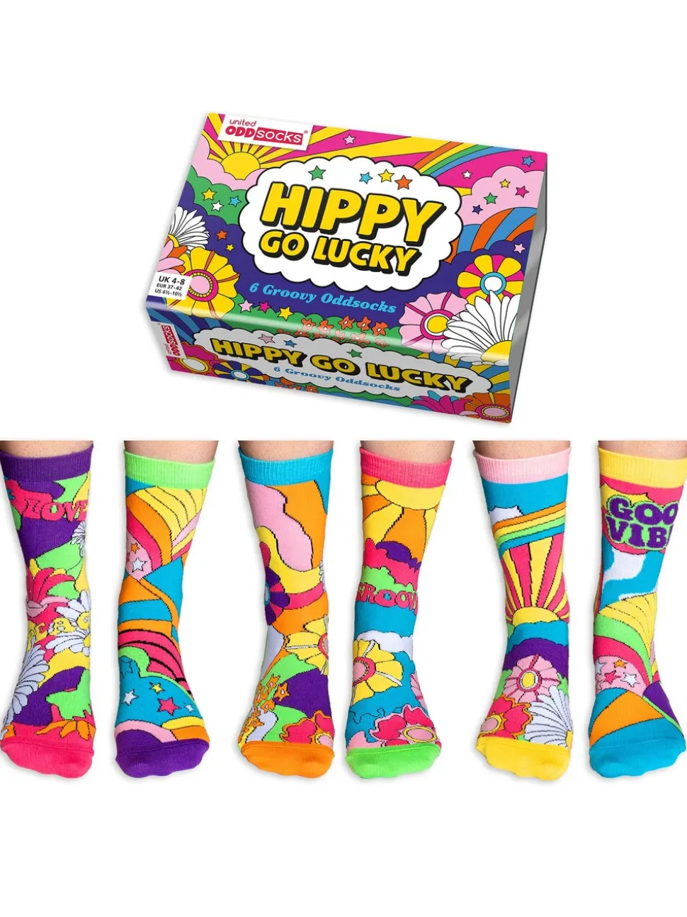 United Odd Socks - Hippy Go Lucky sokken