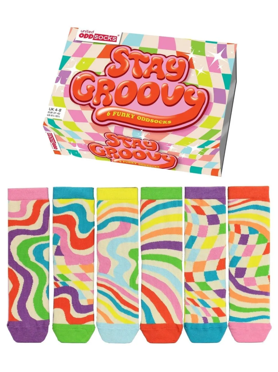 United Odd Socks Stay Groovy Socks 3 pack