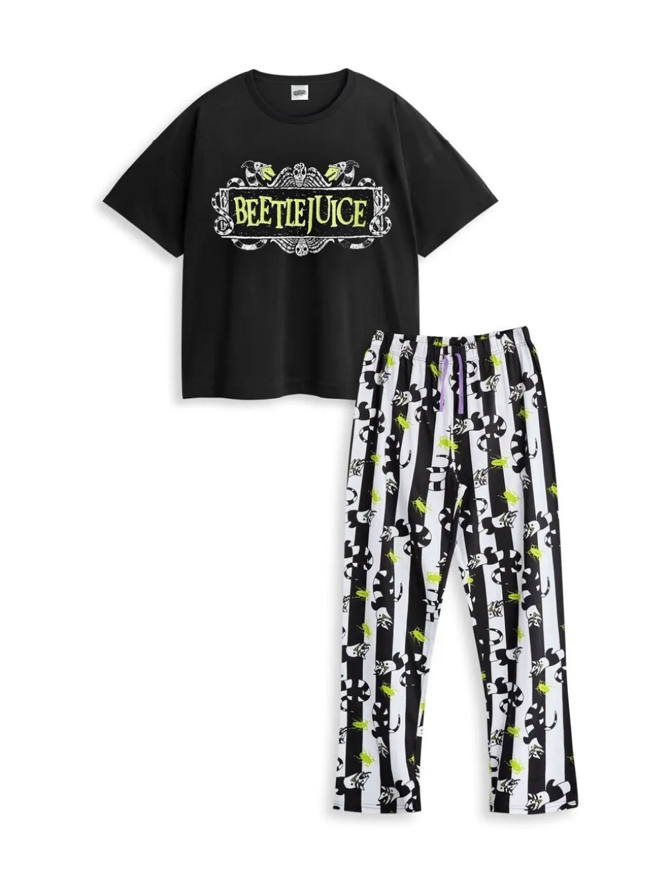 Vanilla Underground Beetlejuice Adult Pyjamas Set