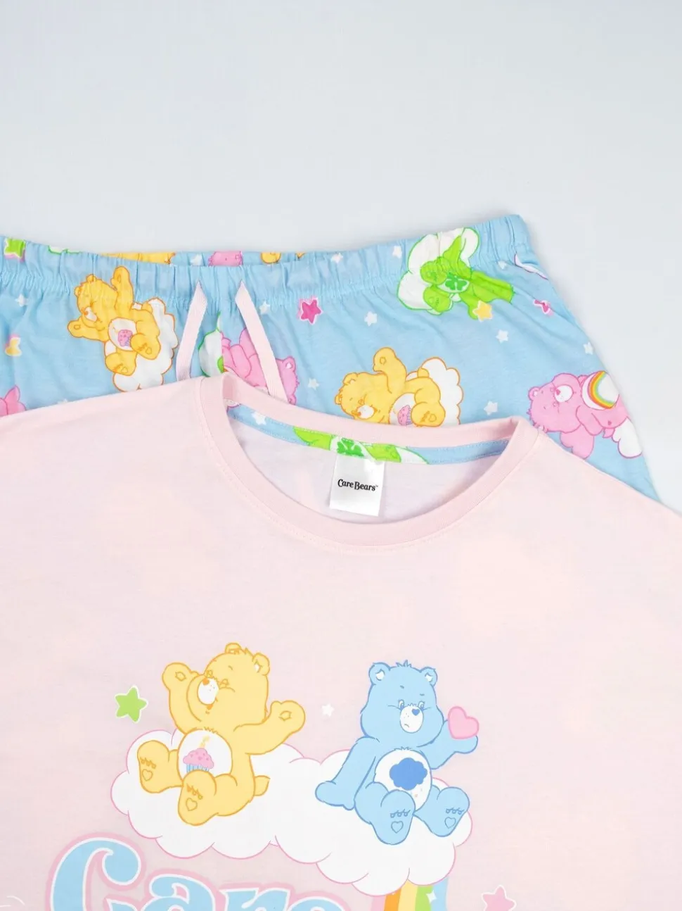 Vanilla Underground Care Bears Character Short Sleeve Long Leg Pyjamas Set