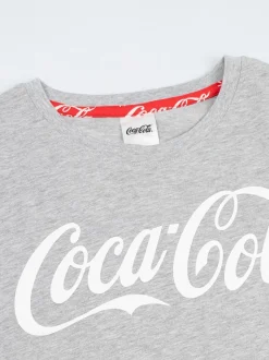Vanilla Underground Coca Cola Logo Short Sleeve Long Leg Pyjamas Set