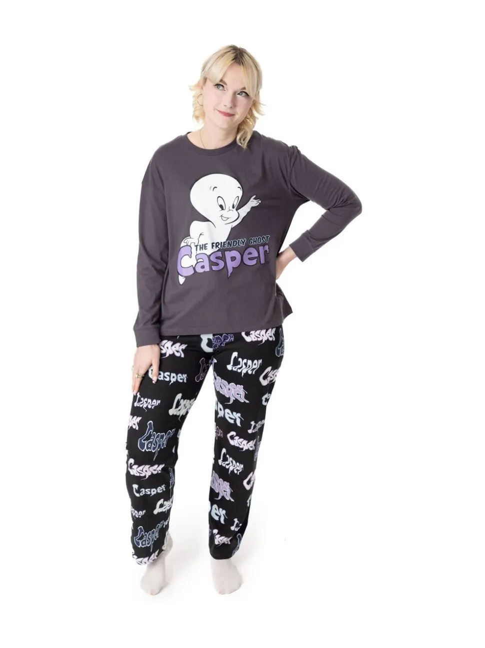 Vanilla Underground Dames Casper The Friendly Ghost 100% katoenen pyjama's