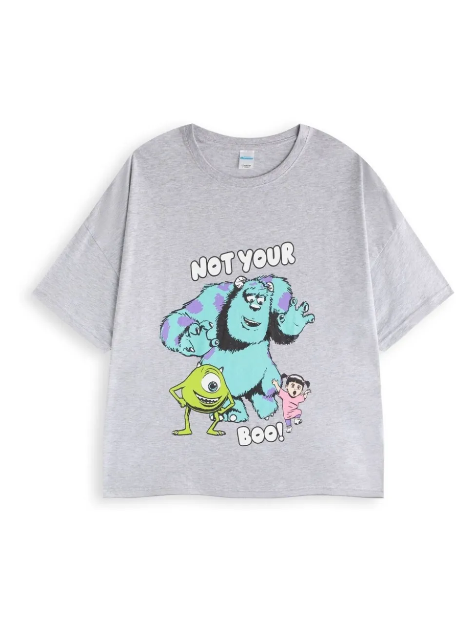 Vanilla Underground Disney Monsters Inc - Meerkleurige damespyjamaset met korte mouwen en lange pijpen van 100% katoen