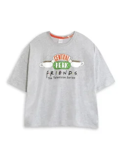 Vanilla Underground Friends Central Perk Logo Short Sleeve Long Leg Pyjamas Set