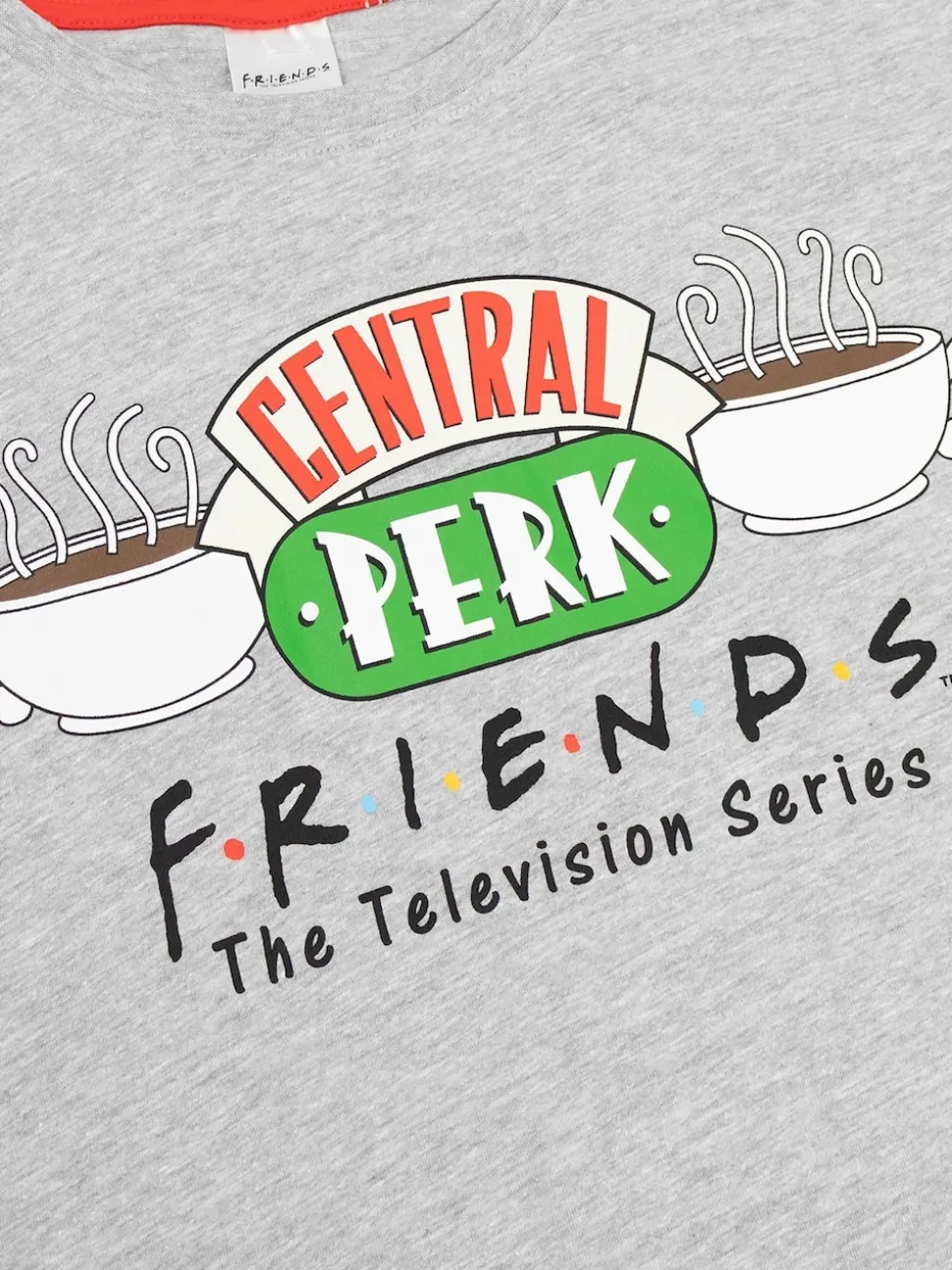 Vanilla Underground Friends Central Perk Logo Short Sleeve Long Leg Pyjamas Set