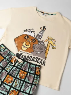 Vanilla Underground Madagascar Cotton Short Sleeve Long Leg Pyjamas Set