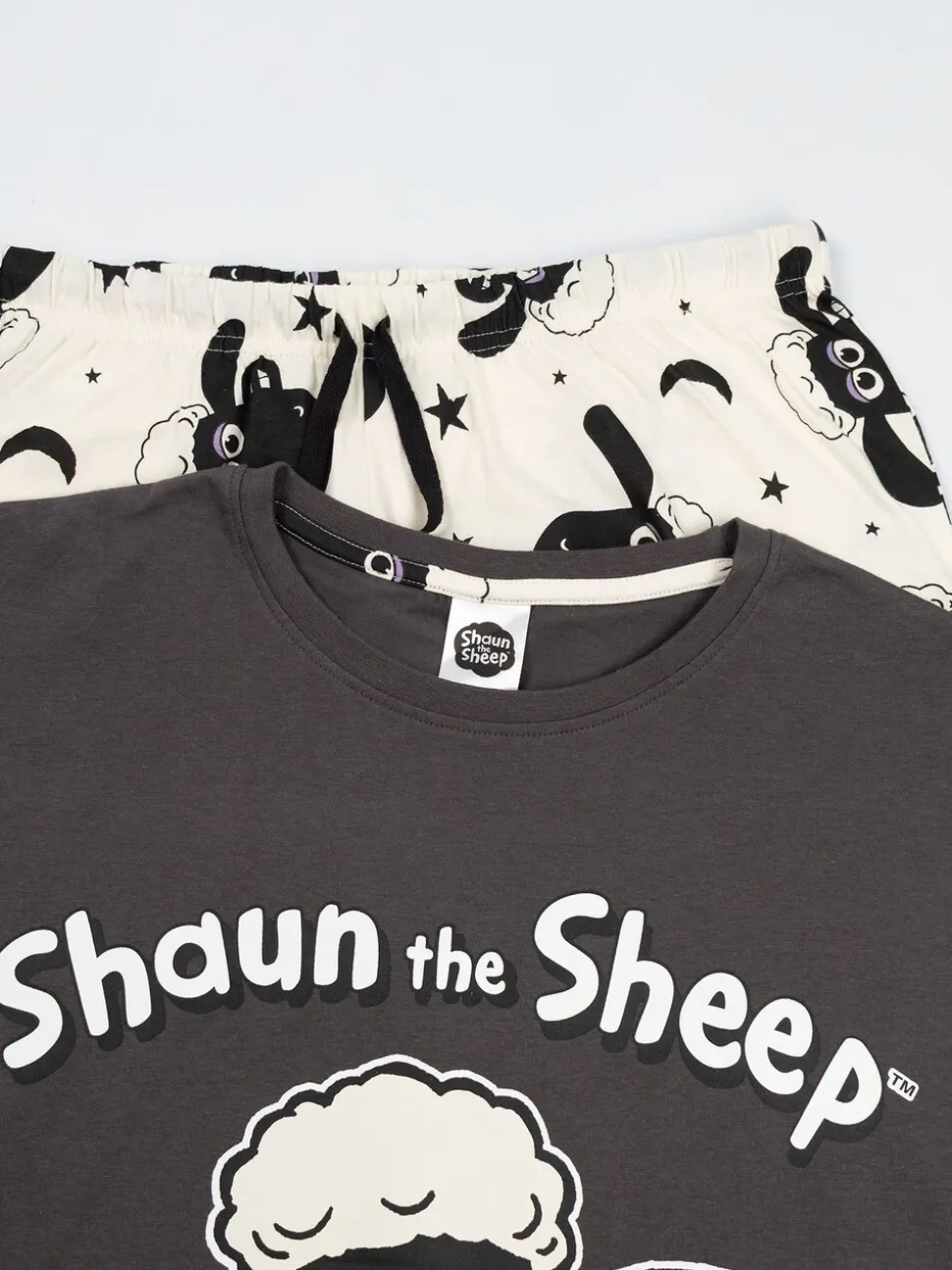 Vanilla Underground Shaun The Sheep Character Short Sleeve Long Leg Pyjamas Set