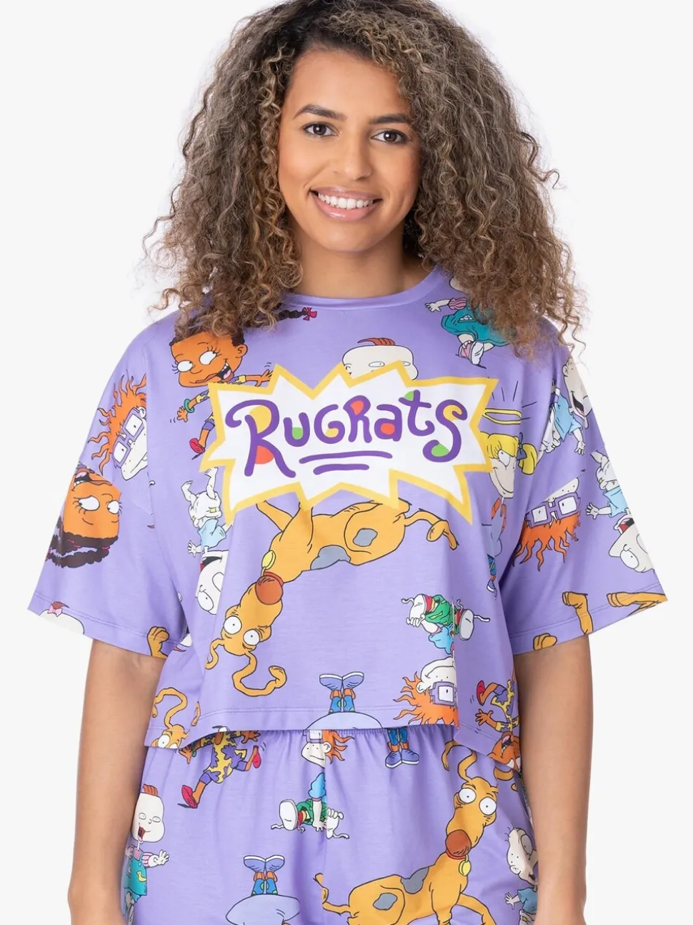 Vanilla Underground shortpyjama met gelicentieerde Rugrats-print voor dames