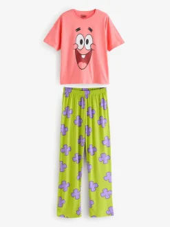 Vanilla Underground SpongeBob SquarePants Patrick Short Sleeve Long Leg Pyjamas Set